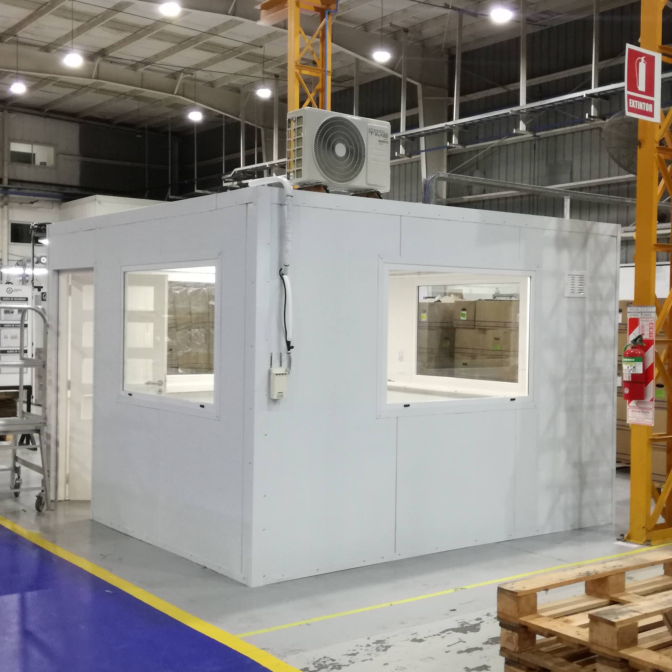 Oficina modular instaldad y finalizada para empresa Lindal Group